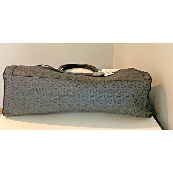 NWT GUESS PURSE/ COAL BOOKER HANDBAG/ GUESS DARK LIGHT GRAY PURSE, 11"H x 13"W - Picture 13 of 13